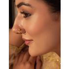 Gold Plated Handcrafted Brass Nose Ring