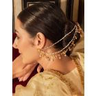 Gold Plated Handcrafted Brass Earchain - Set of 2