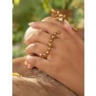 Gold Plated Handcrafted Brass Ring