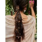 Gold Plated Handcrafted Brass Hair Chain