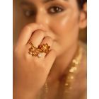 Gold Plated Handcrafted Brass Ring