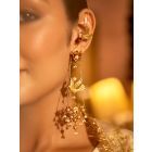 Gold Plated Handcrafted Brass Earrings