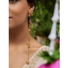 Gold Plated Handcrafted Brass Earrings