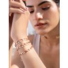 Rose Gold Plated Handcrafted Brass Chain Bracelet