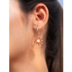 Rose Gold Plated Handcrafted Brass Earrings