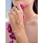 Rose Gold Plated Handcrafted Brass Haathphool