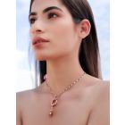 Rose Gold Plated Handcrafted Brass Necklace