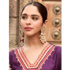 Gold Plated Handcrafted Brass Earrings