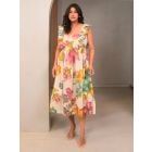 Multicolor Printed Cotton Dress