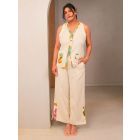 Cream Printed Cotton Co-ord Set - Set of 2