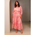 Pink Printed Cotton Dress