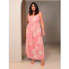Pink Printed Cotton Dress