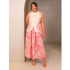 Pink Printed Cotton Skirt