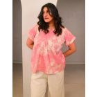 Pink Printed Cotton Top
