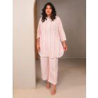 Multicolor Striped Cotton Kurta with Pants - Set of 2