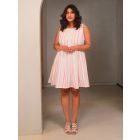 Multicolor Striped Cotton Dress