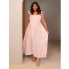 Multicolor Striped Cotton Dress