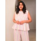 Multicolor Striped Cotton Top
