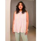 Multicolor Striped Cotton Top