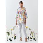 Multicolor Printed Cotton Linen Co-ord Set - Set of 2