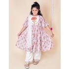 Multicolor Hand Block Printed Cotton Suit - Set of 3