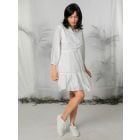 White Embroidered Cotton Dress