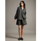 Black Linen Co-ord Set- Set of 2