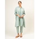 Sage Green Oversized Upcycled Cotton Tunic