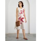 White Printed Modal Dress