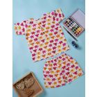 Multicolor Hand Block Printed Cotton Unisex Co-ord Set- Set of 2