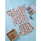 Multicolor Hand Block Printed Cotton Unisex Co-ord Set- Set of 2