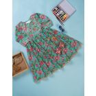 Sea Green Hand Block Printed Cotton Dress