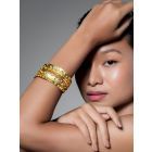 Gold Plated Handcrafted Brass Bangles - Set of 2