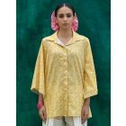 Yellow Printed Organic Cotton Shirt