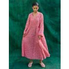 Light Pink Printed Organic Cotton Dress