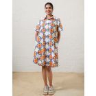 Multicolor Printed Poplin Dress