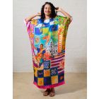 Multicolor Printed Modal Kaftan