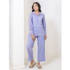 Purple Woven Cotton Co-ord Set - Set of 2