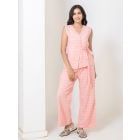 Peach Woven Cotton Co-ord Set - Set of 2