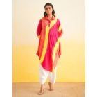 Multicolor Shibori Dyed Muslin Kurta
