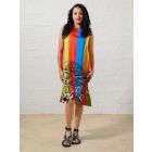 Multicolor Printed Modal Dress