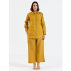 Mustard Yellow Linen Co-ord Set - Set of 2