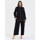 Black Linen Co-ord Set - Set of 2