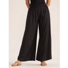 Black Cotton Rayon Palazzo