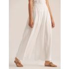 White Cotton Rayon Palazzo