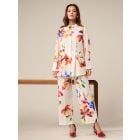 Off White Printed Cotton Co-ord Set- Set of 2