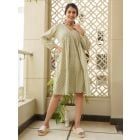 Green Printed Cotton Dress