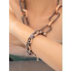 Rose Gold Plated Handcrafted Brass Bracelet
