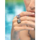 Grey Handcrafted Brass Ring