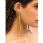 Gold Plated Handcrafted Brass Earc Cuffs